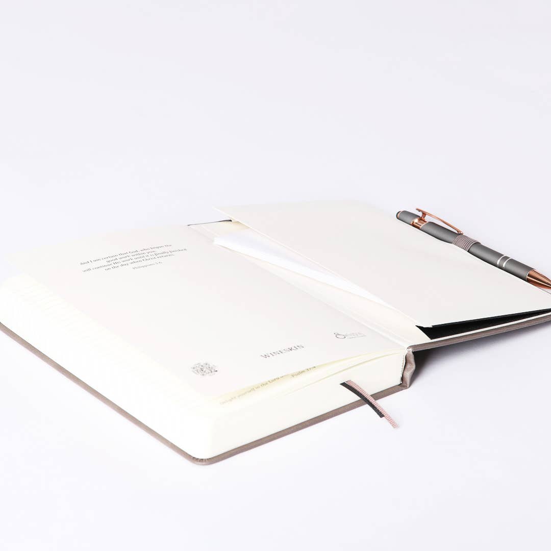 Wineskin Journal - Hard Cover - Grey - 420 Pages