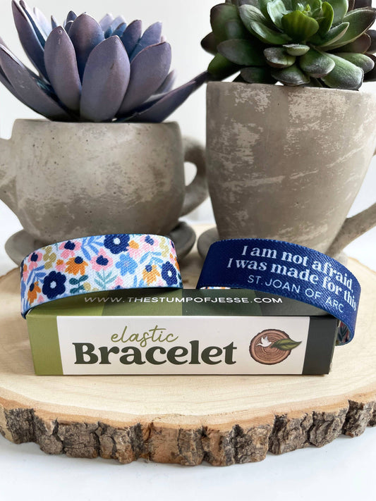 St. Joan of Arc Reversible Elastic Bracelet