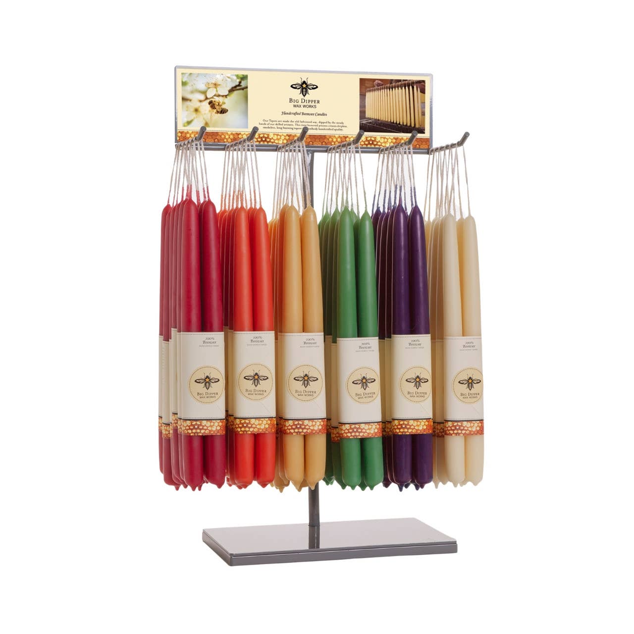 Taper Candles – 100% Pure Beeswax – Hand-Dipped