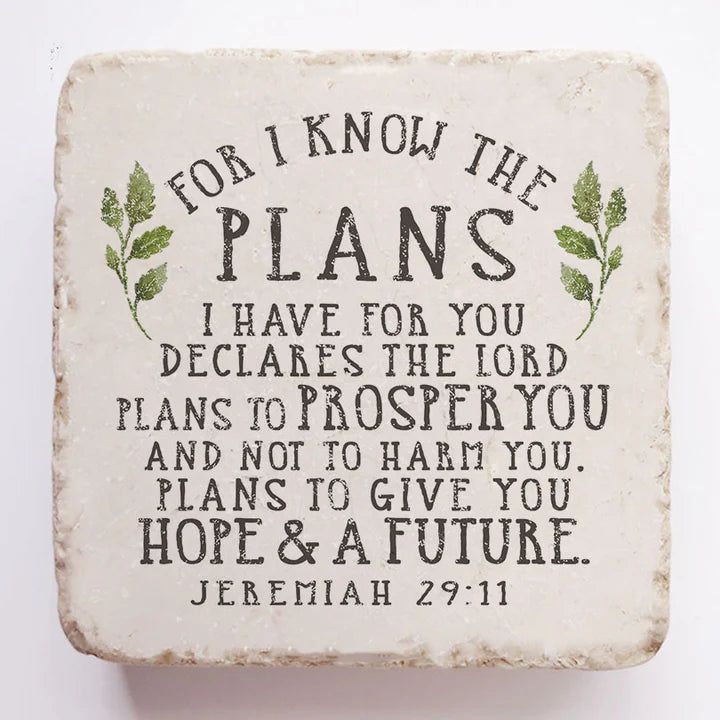 Jeremiah 29:11 Small Stone Block