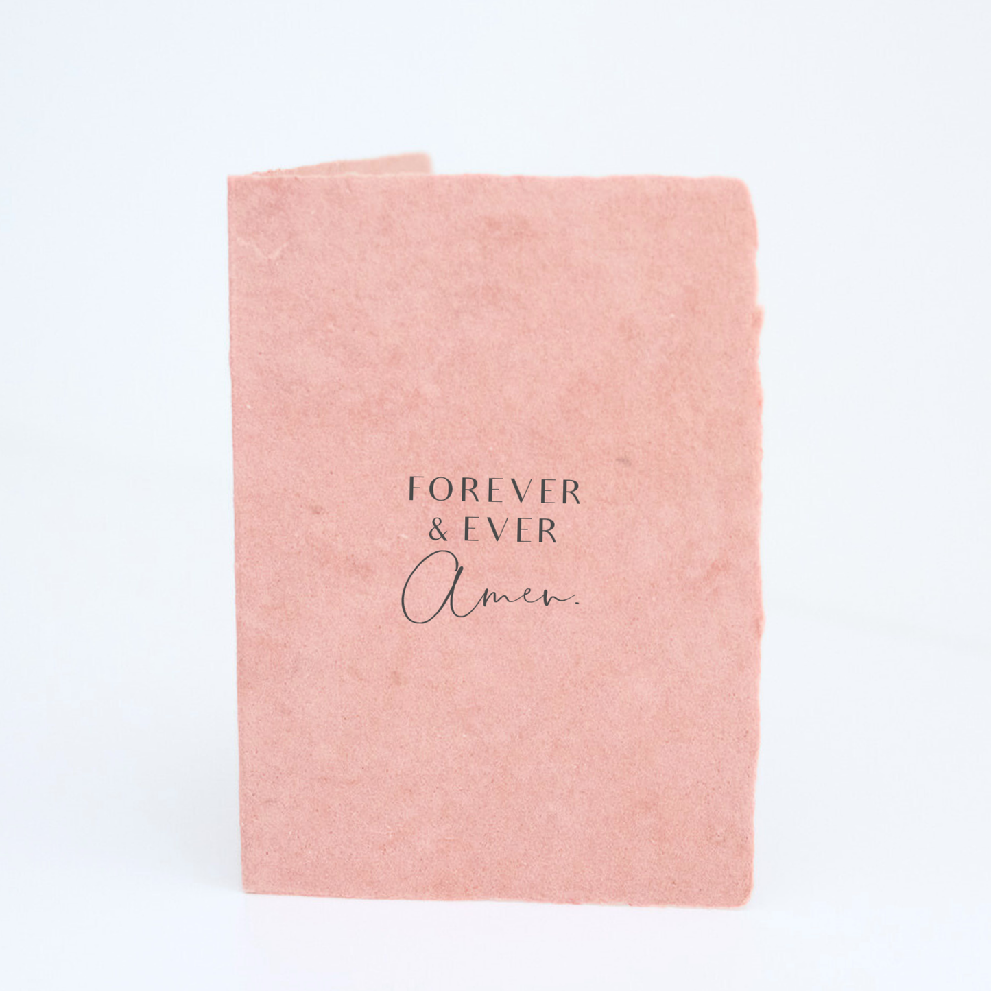 "Forever + Ever. Amen" Religious Wedding Greeting Card