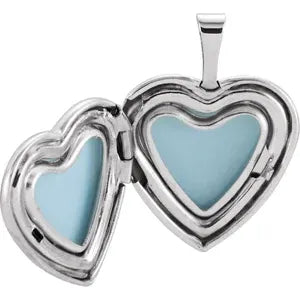 Sterling Silver Heart Locket 16" Chain