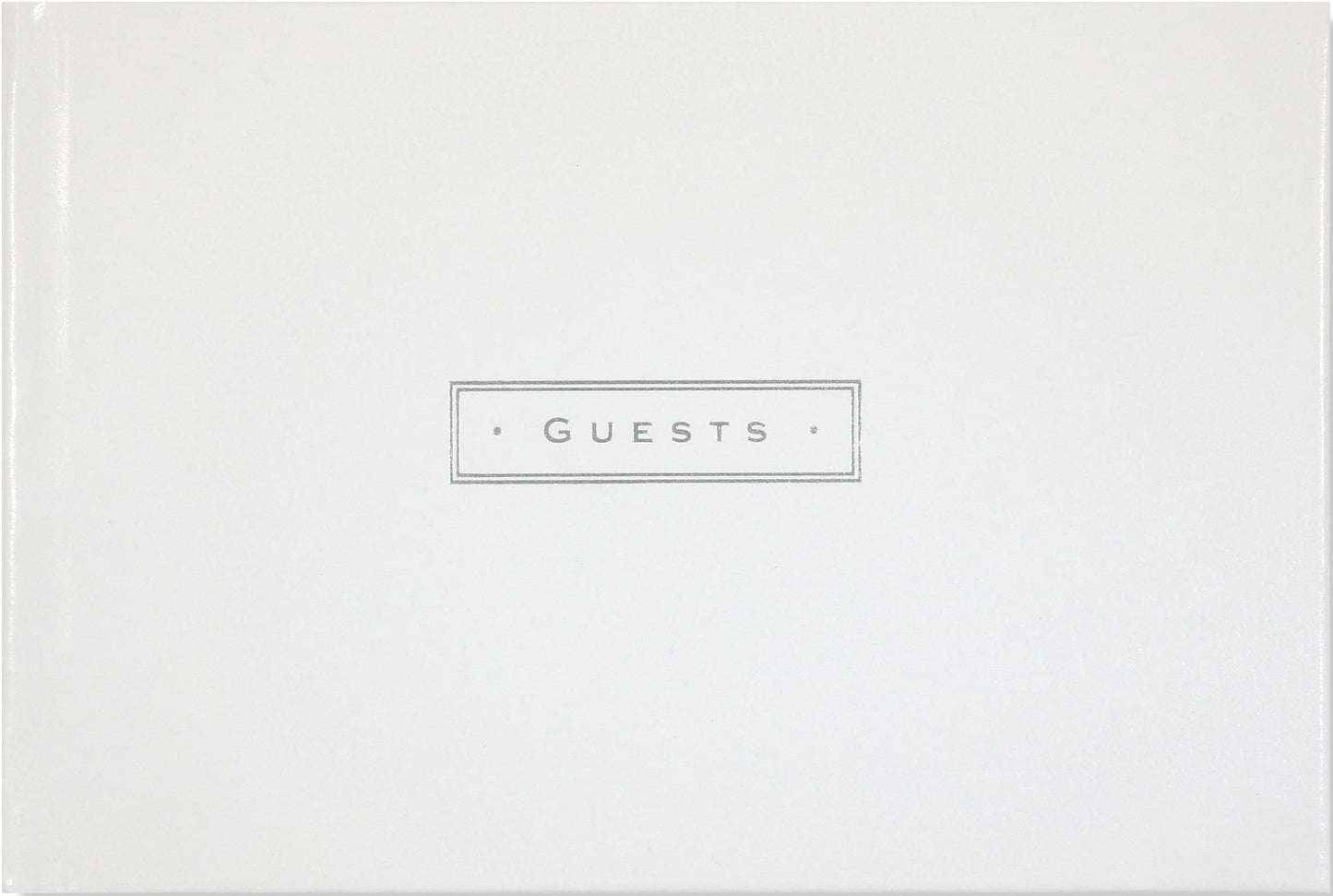 White Leather Guest Book