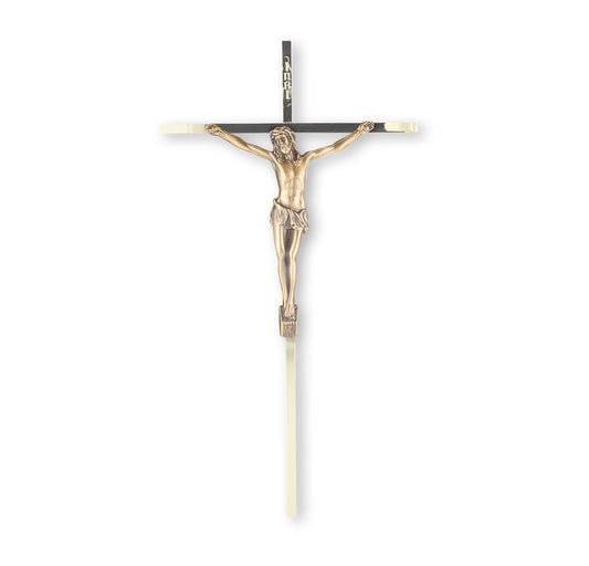 Crucifix with Museum Gold Corpus 10"