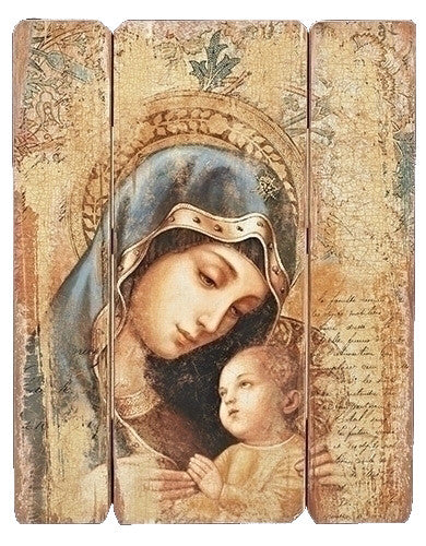 Madonna and Child Wall Panel 26"