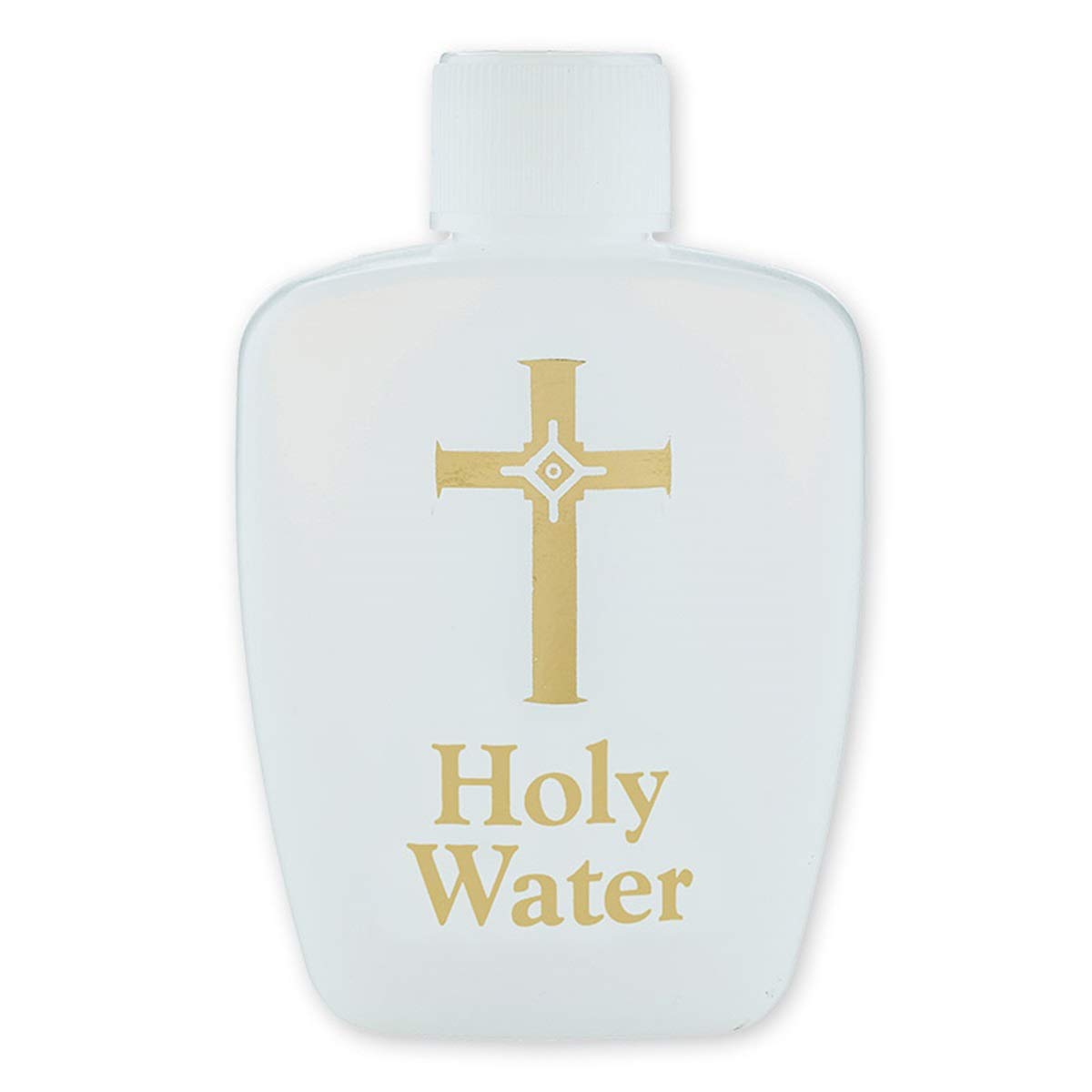 Gold Stamped 2 oz Holy Water Bottle