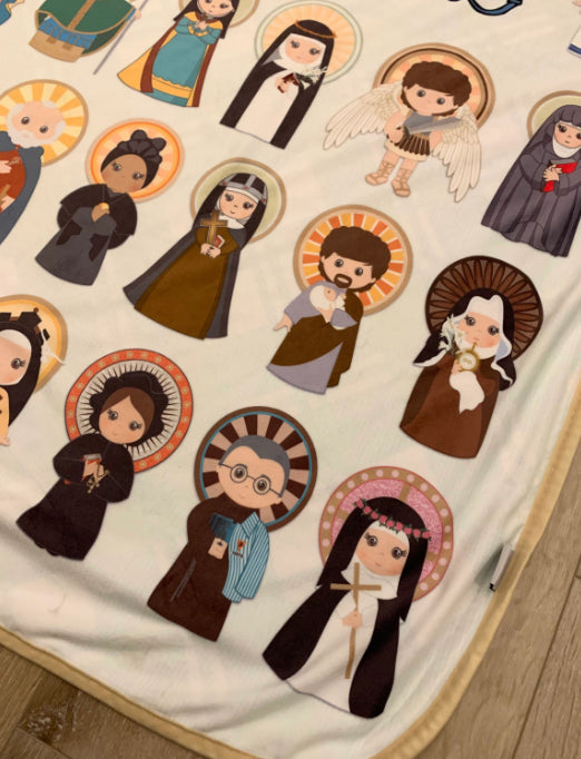 Pray for Us Saints Blanket