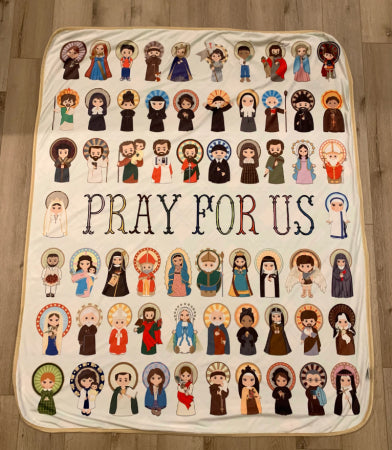 Pray for Us Saints Blanket