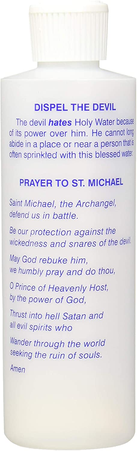 Holy Water Bottle St. Michael OR St. Benedict