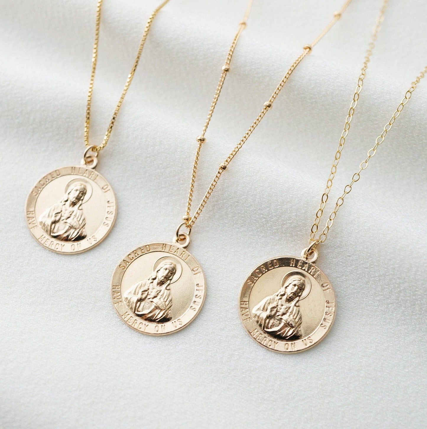 Sacred Heart of Jesus 14K Gold Filled Necklace