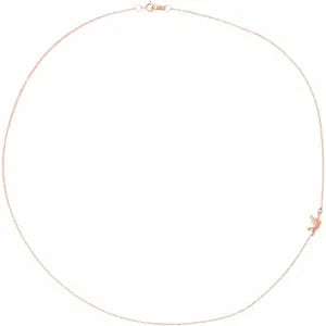 Off Center Holy Spirit Dove Sterling Necklace