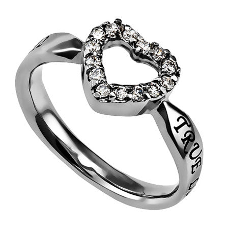 True Love Waits Solitaire Heart Ring