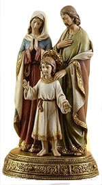 Holy Family on Pedestal w/Drawer