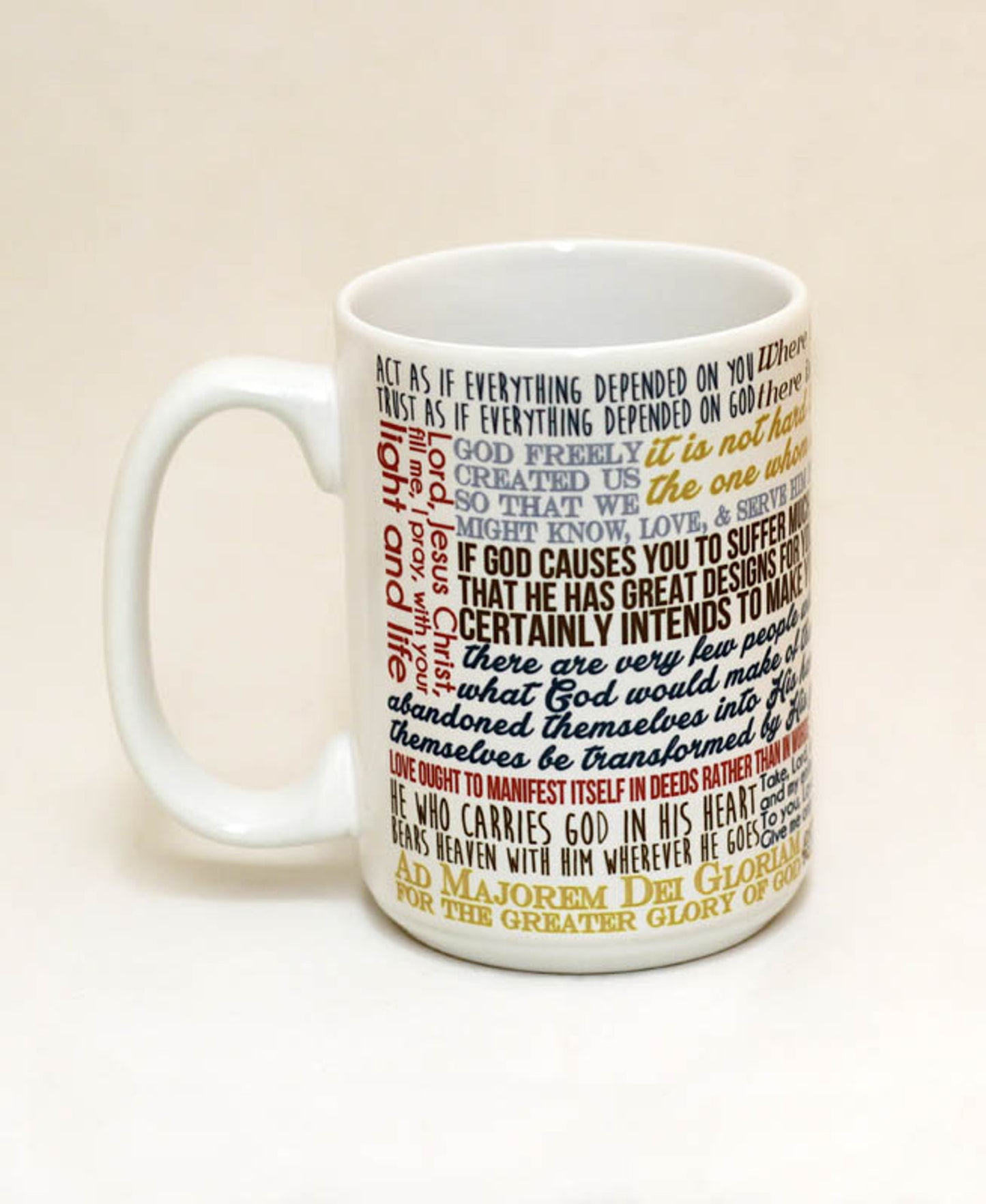 Saint Ignatius of Loyola Quote Mug