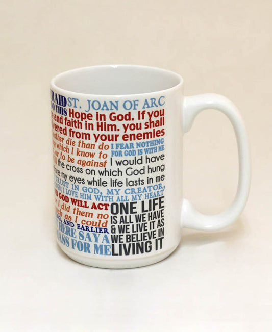 Saint Joan of Arc Quote Mug