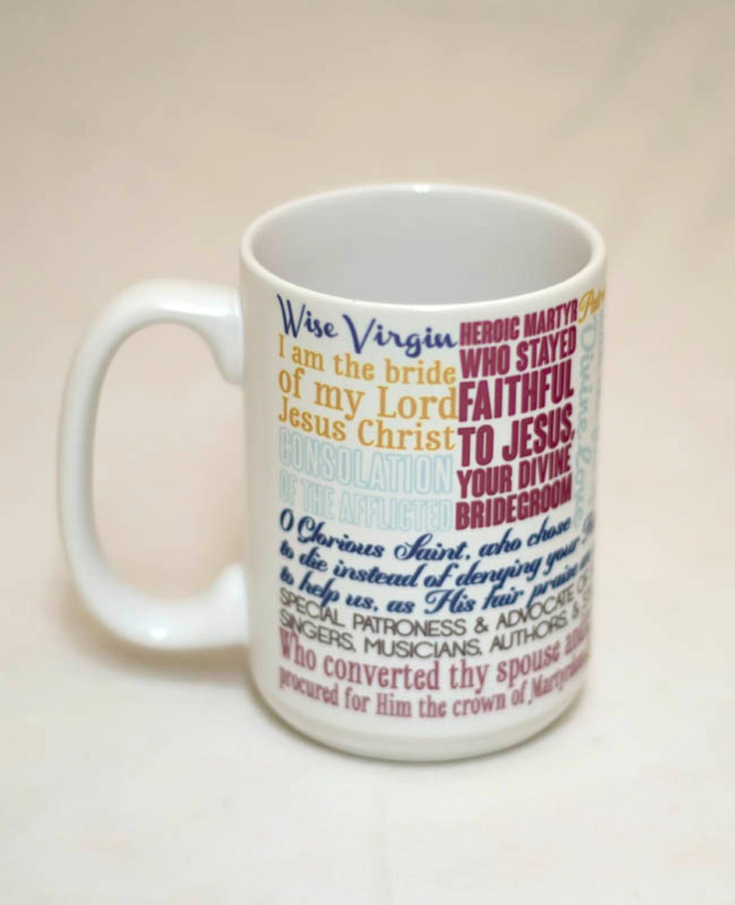 Saint Cecilia Quote Mug
