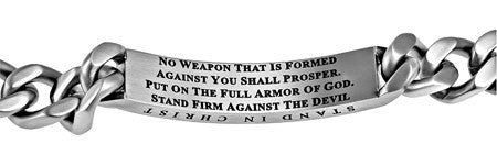 Silver Sport Bracelet "Soldier Of Christ"