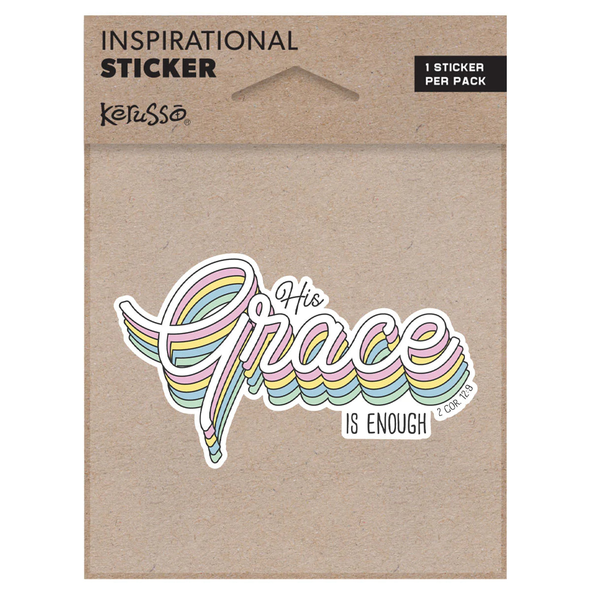 His Grace Vinyl Sticker