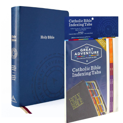 The Great Adventure Bible Leather + Tabs Bundle