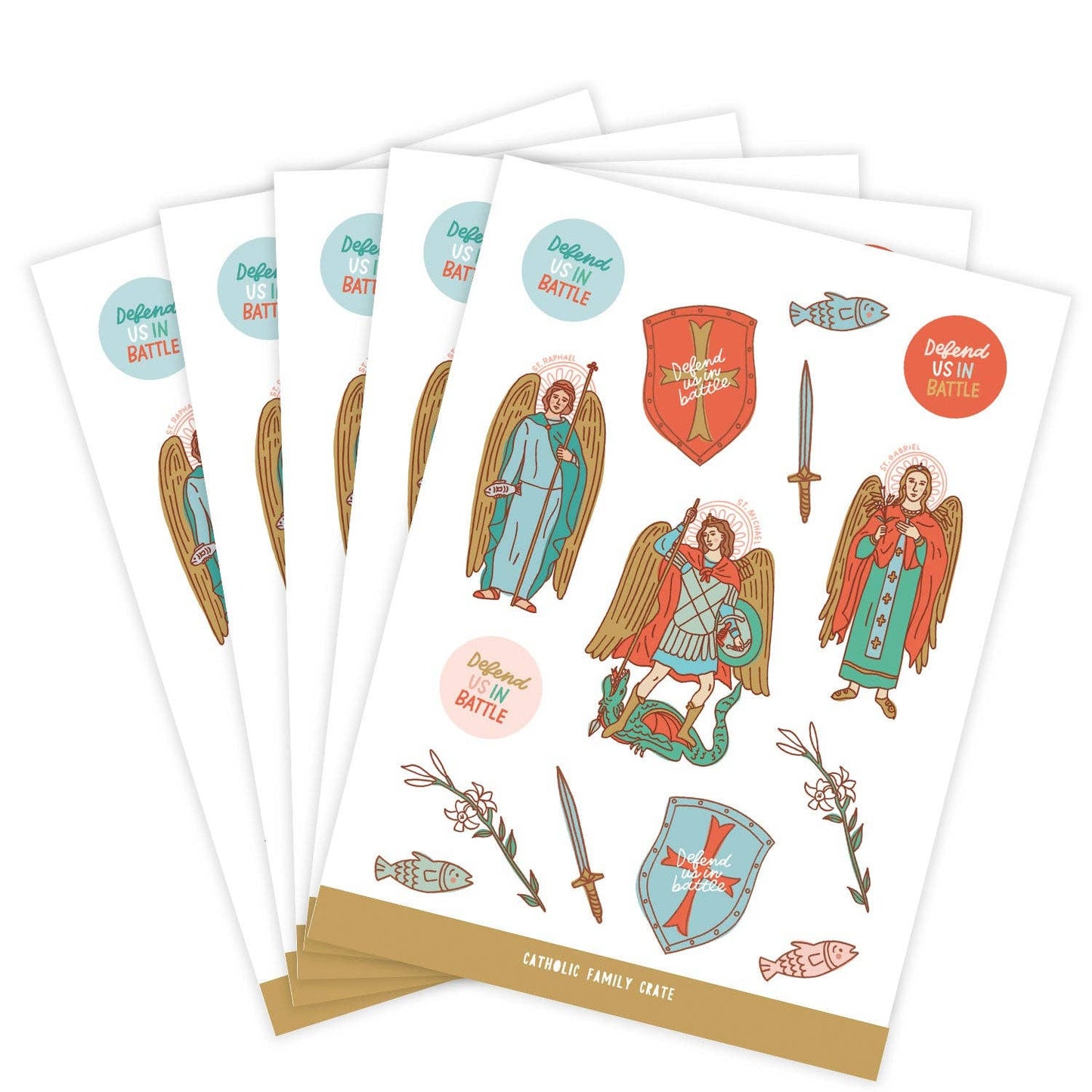 Archangels Sticker 5 Sheet  Pack