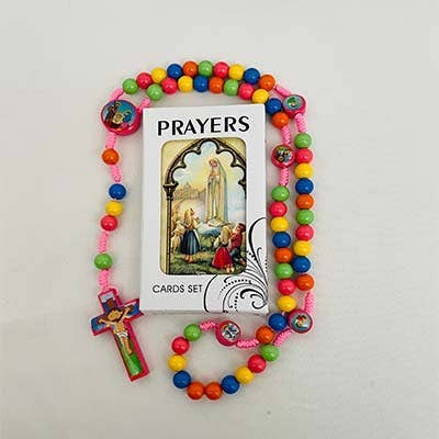Child's Rosary KIT -PINK (MOQ 6)