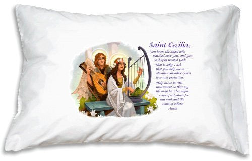 St. Cecilia Prayer Pillowcase