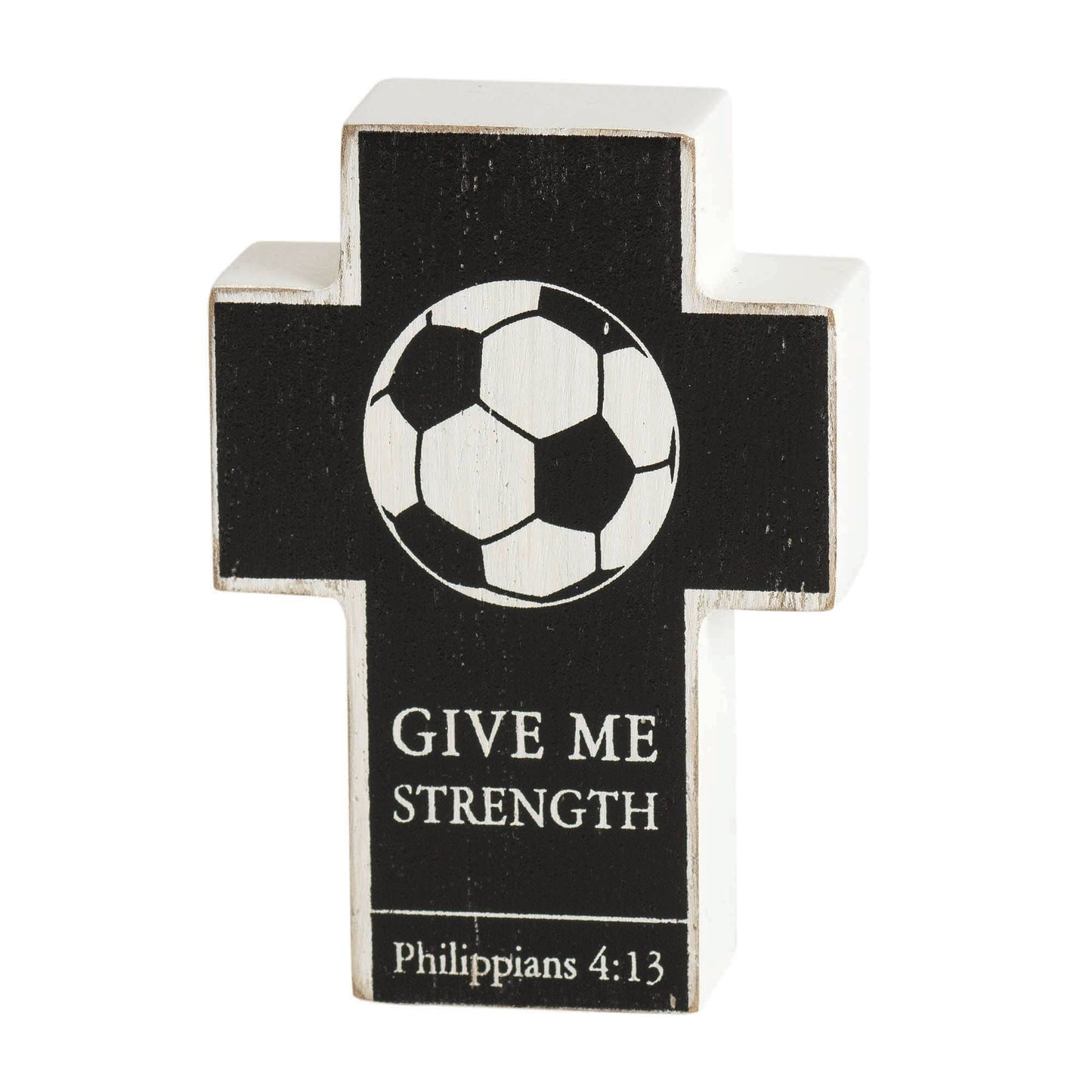 Ttop Crs Soccer Give Me Mdf Wht 4"H