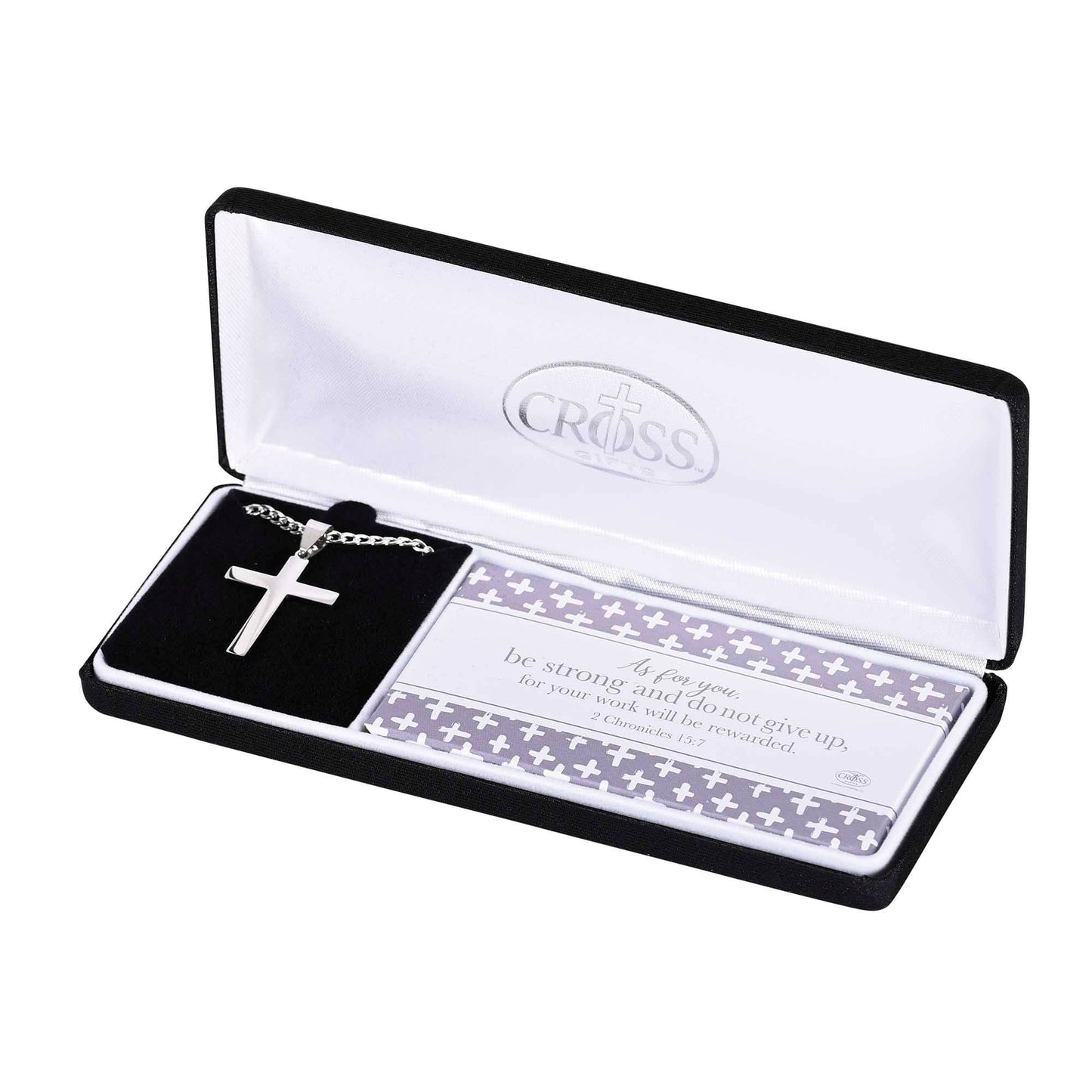 Chronicles 15:7 Cross Necklace