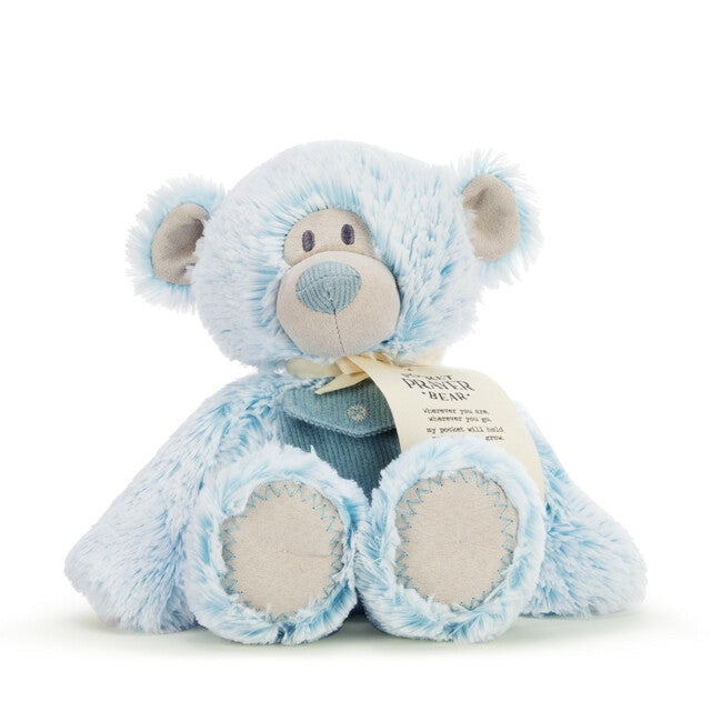 Blue Pocket Prayer Bear