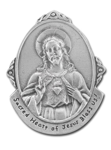 Sacred Heart Visor Clip