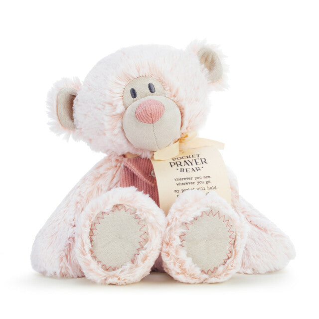 Pink Pocket Prayer Bear