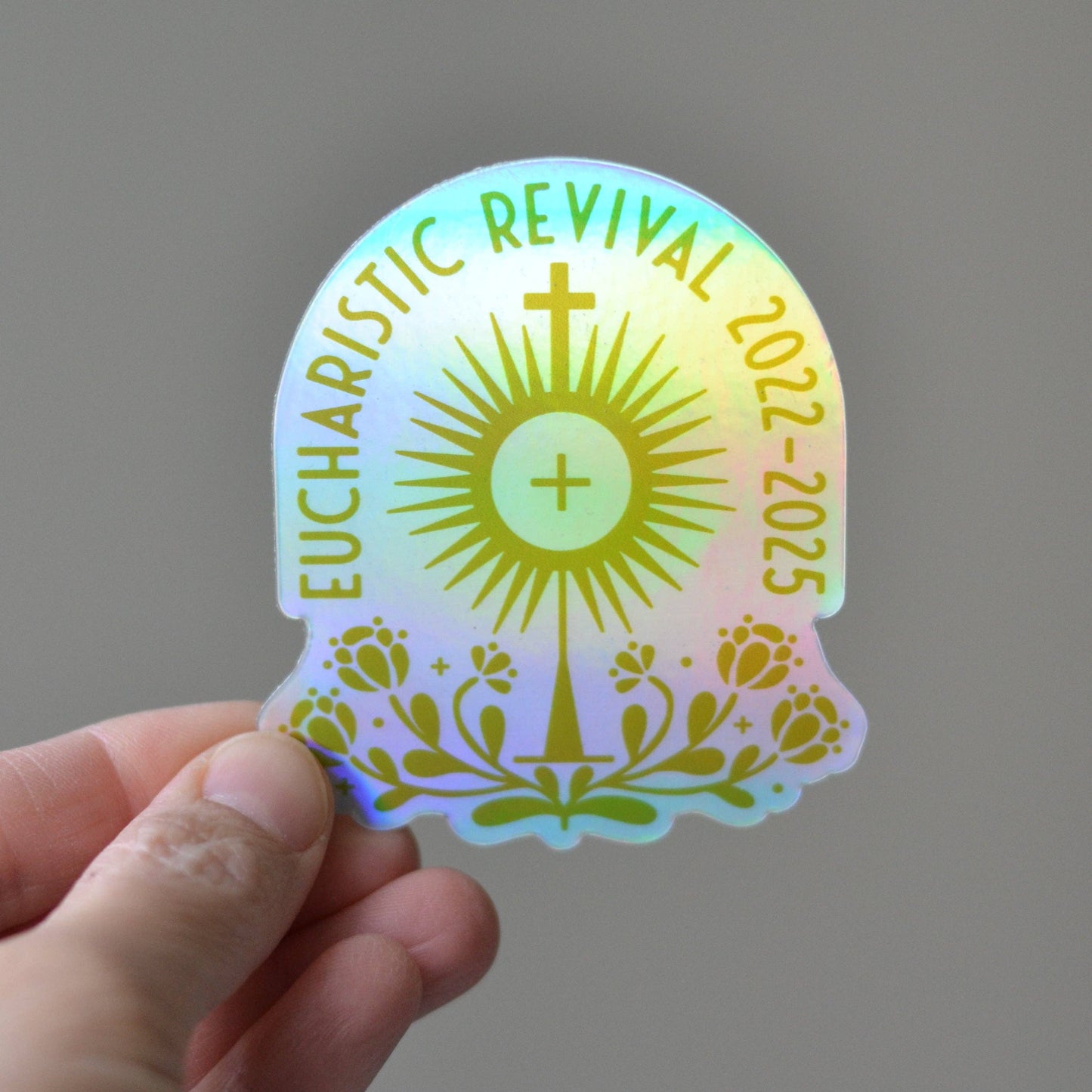 Eucharistic Revival Holographic Sticker