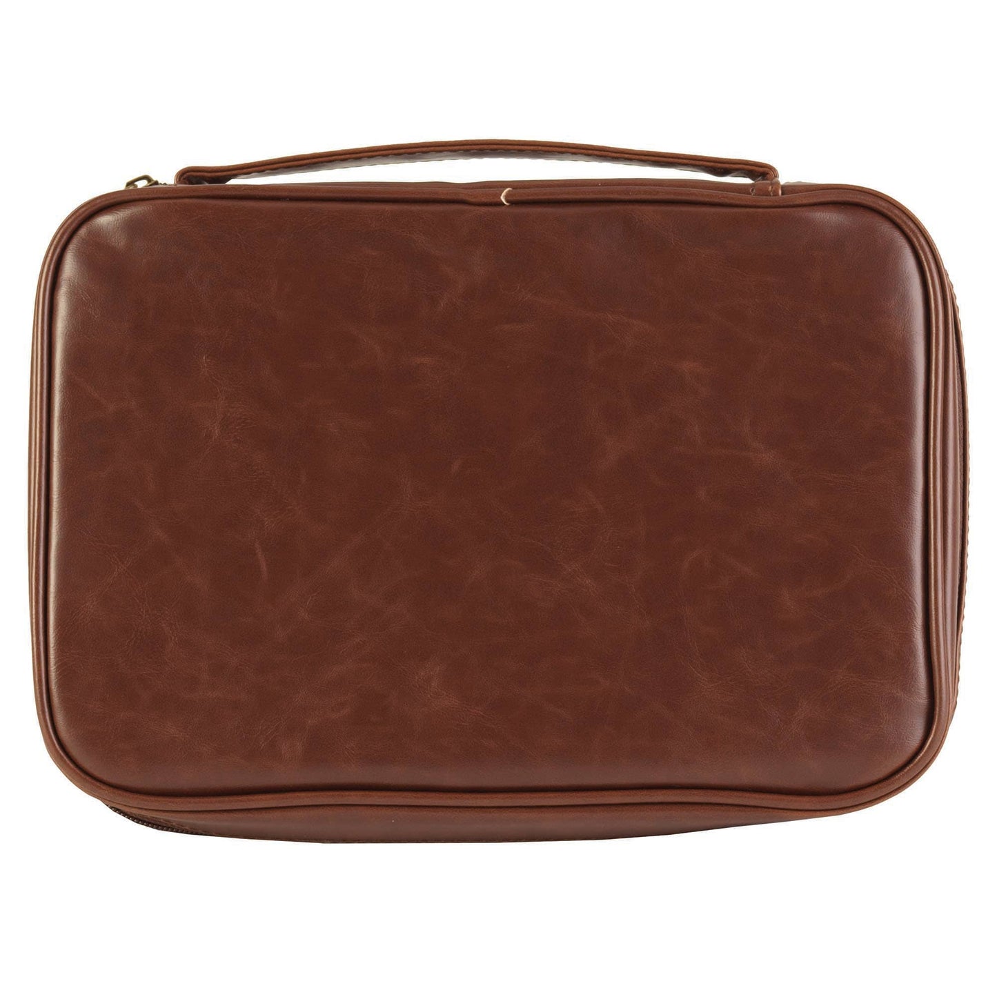 Distressed Brown Faux Leather Bible Cover