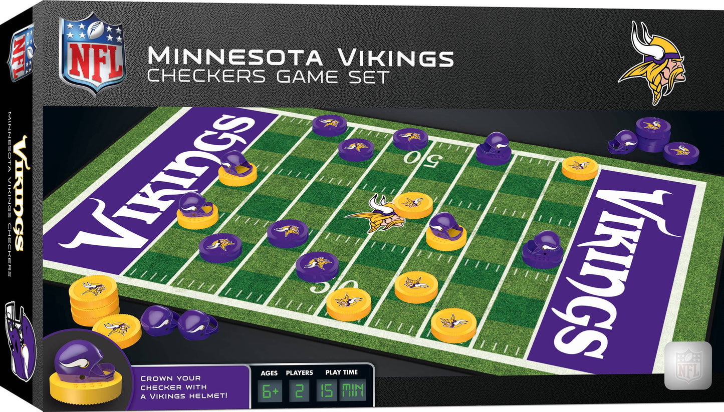 Minnesota Vikings Checkers Board Game