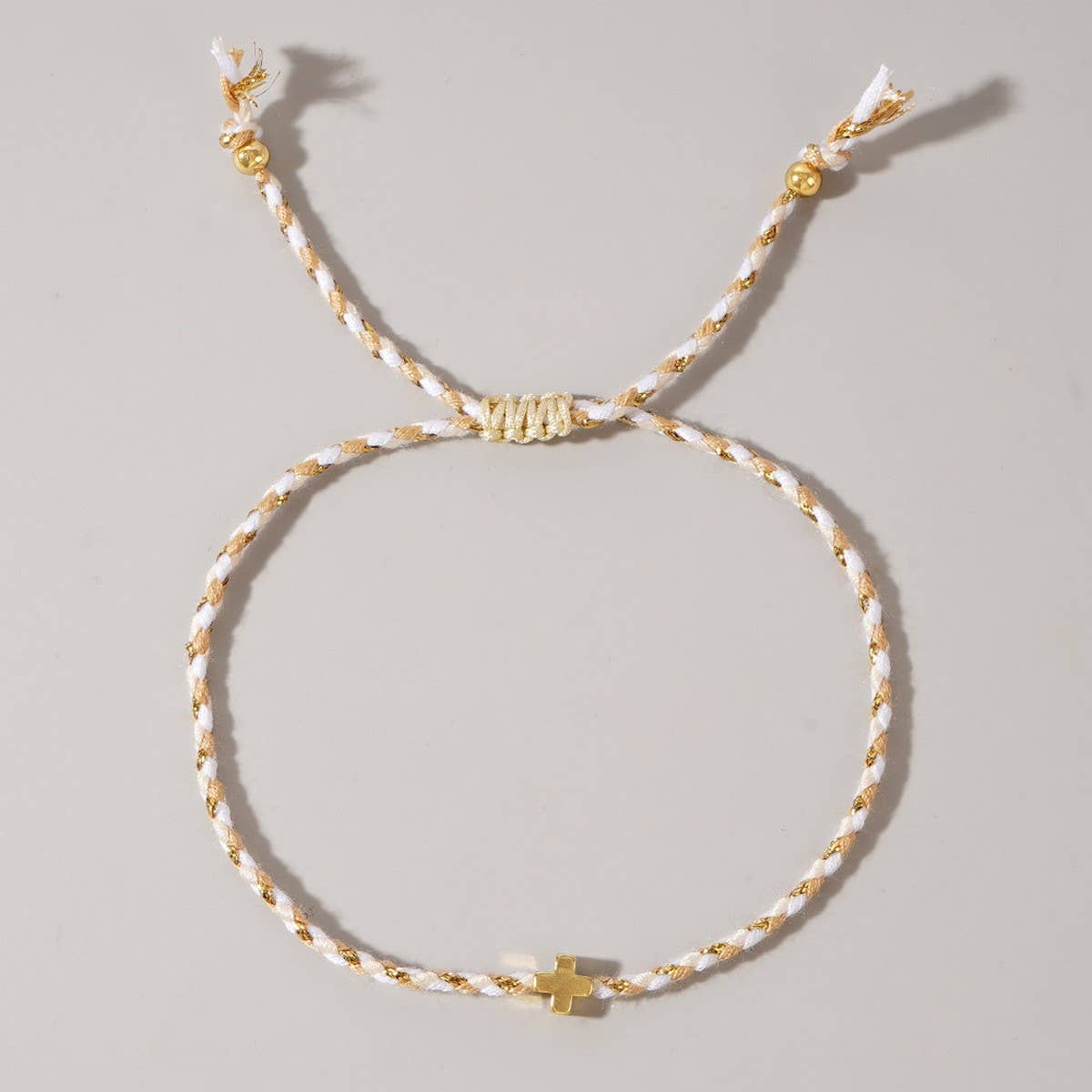 Cotton Cross Bracelet