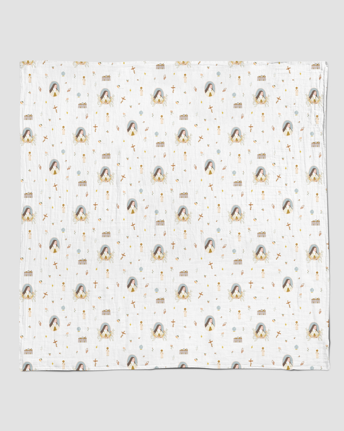 Muslin Swaddle Saint Francis