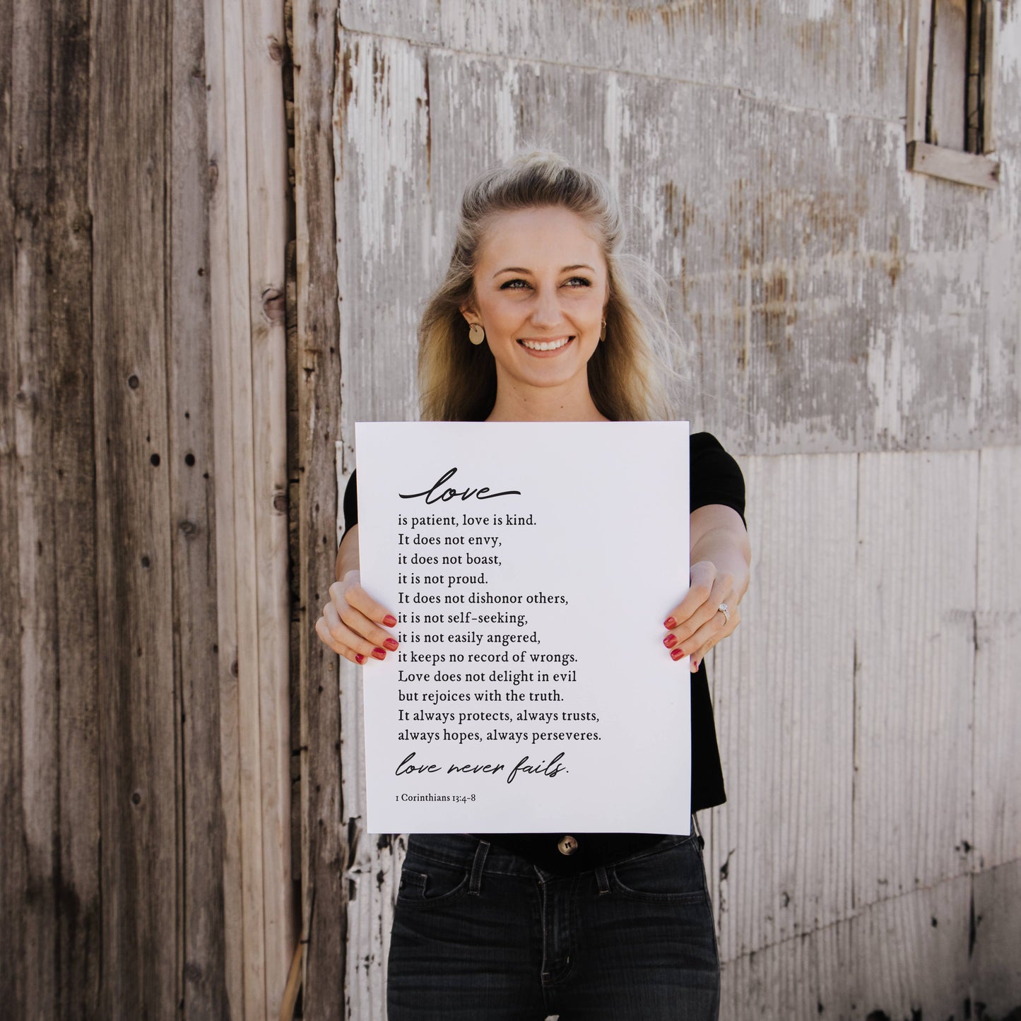 Love Never Fails Art Print