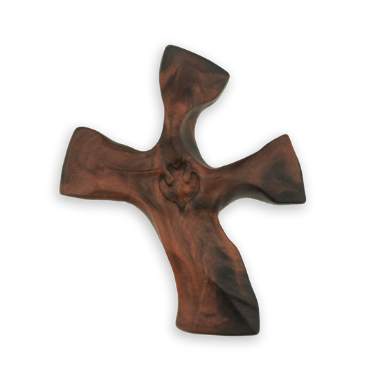Dark Tortoise Clinging Cross