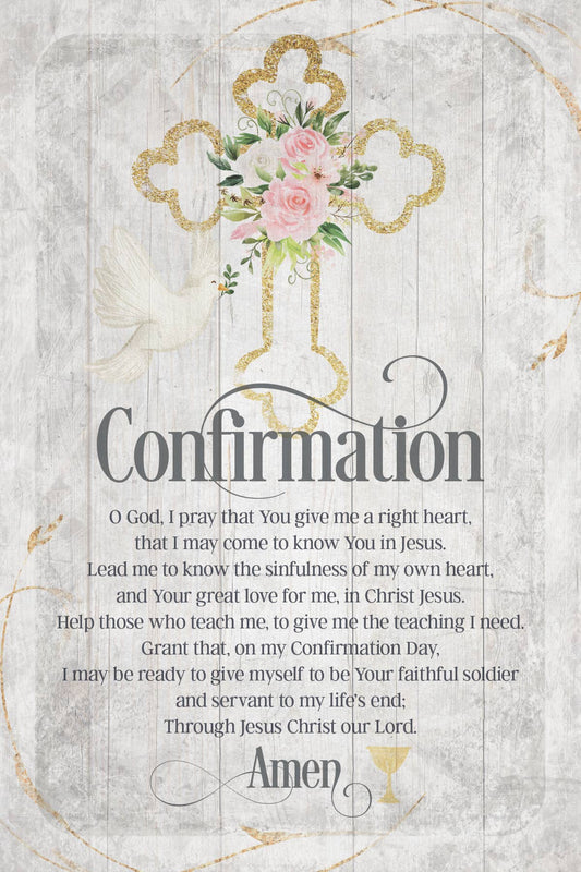 Confirmation - Inspirational Plaques 6X9