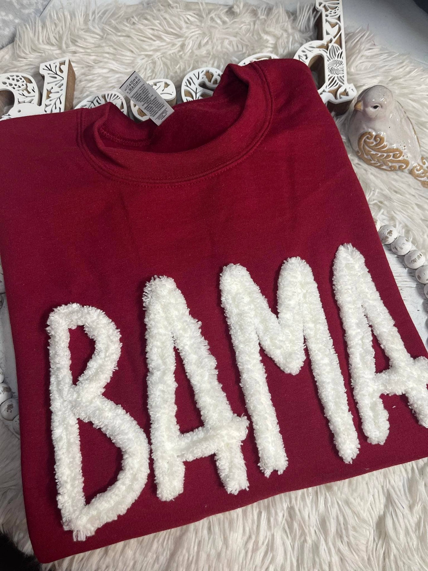 CUSTOM Team Sweatshirt with Chunky Chenille Yarn