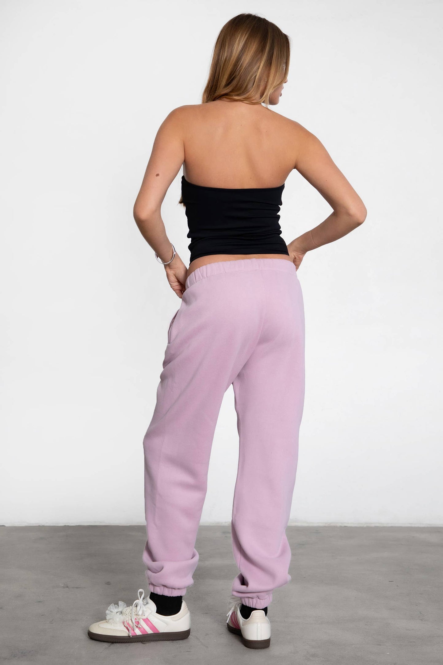 DOVE  Plush Fleece Lounge High Waist Sweatpants With Pockets