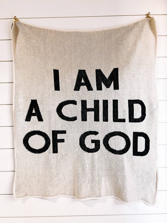 Child of God Knit Blanket (MADE IN THE USA)