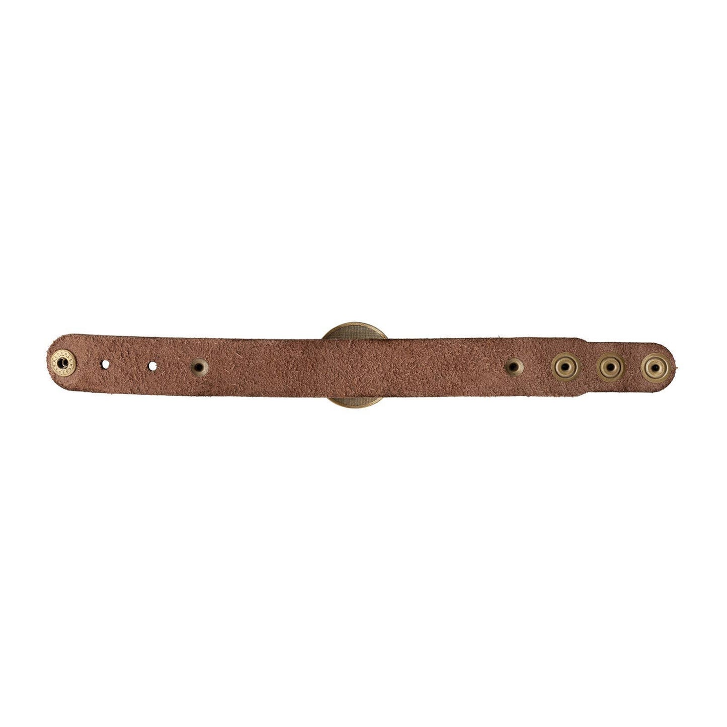 St. Benedict Leather Wristband         7"