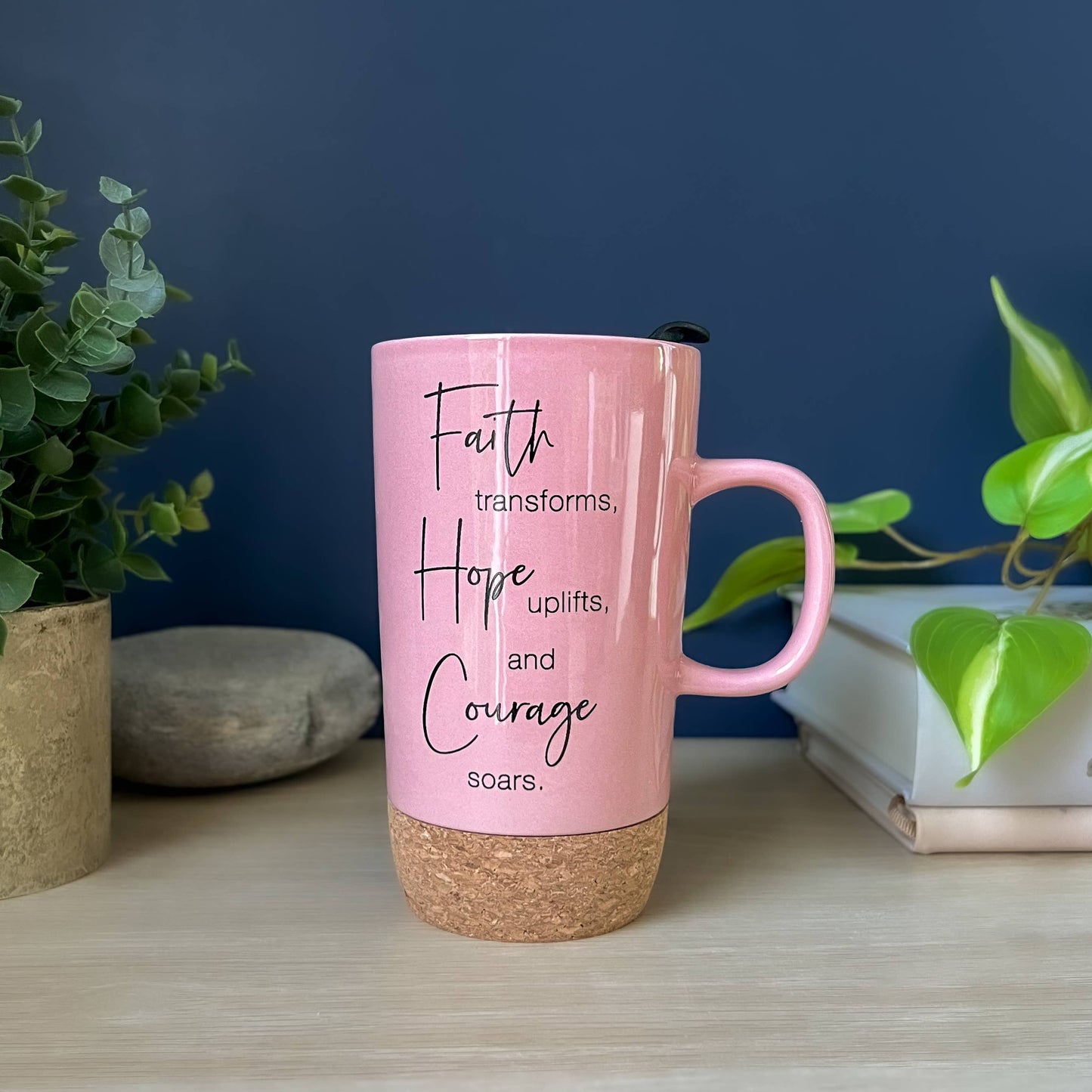 Ceramic Cork Bottom Travel Mugs