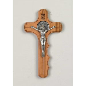 St Benedict  Olive Wood Palm Cross