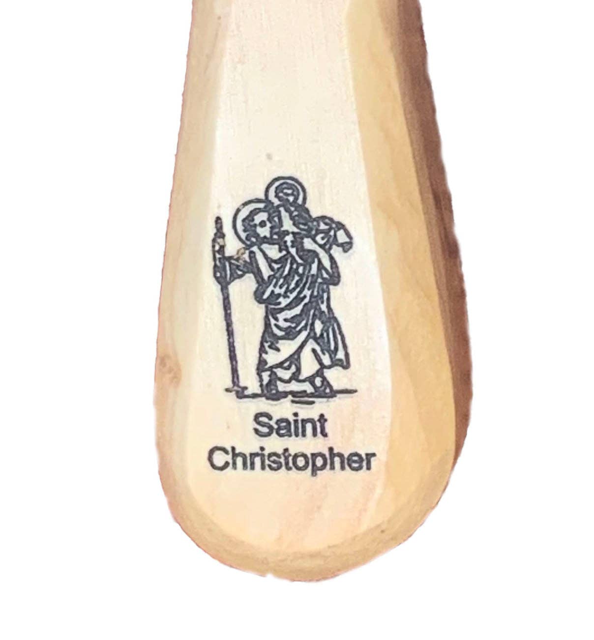 Saint Christopher - Engraved Holding Cross