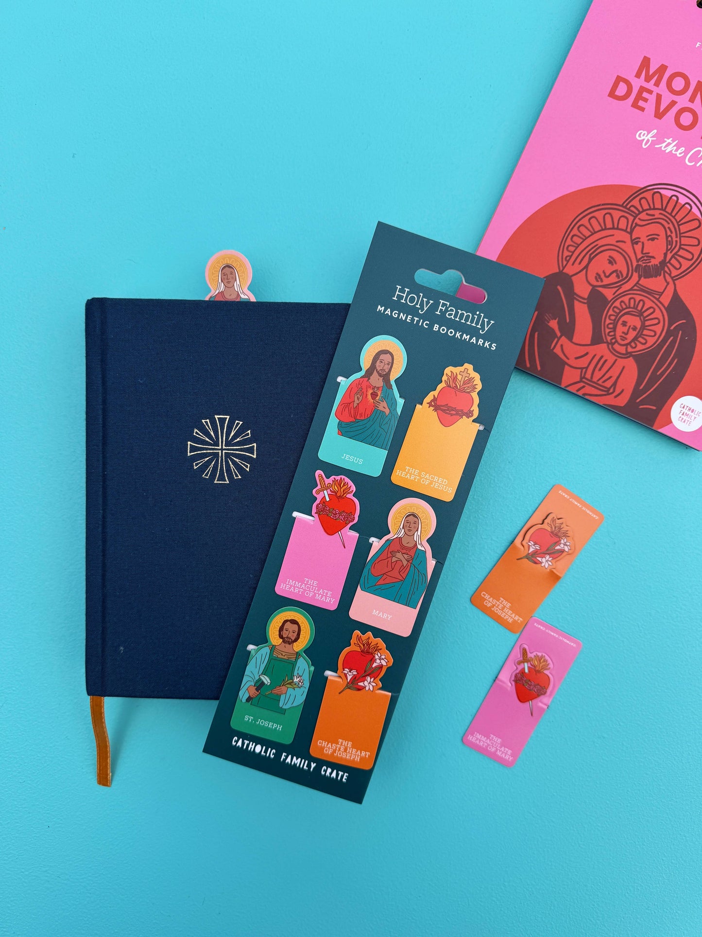 Holy Family Magnetic Bookmark, Catholic Bookmark,SacredHeart