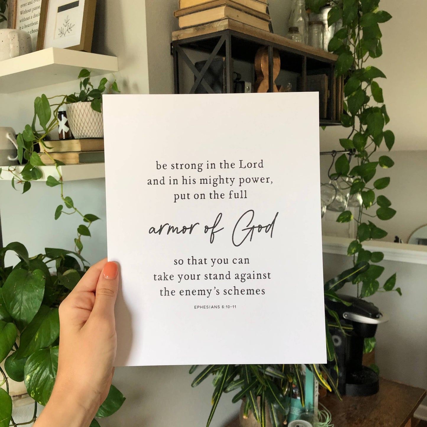 Put on the Full Armor of God Art Print