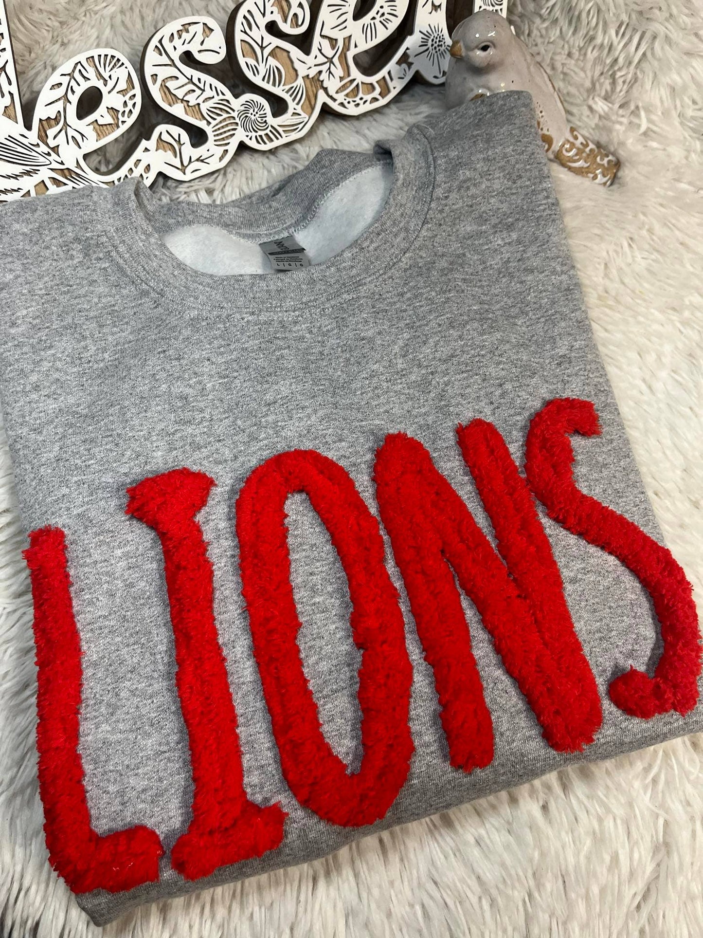 CUSTOM Team Sweatshirt with Chunky Chenille Yarn