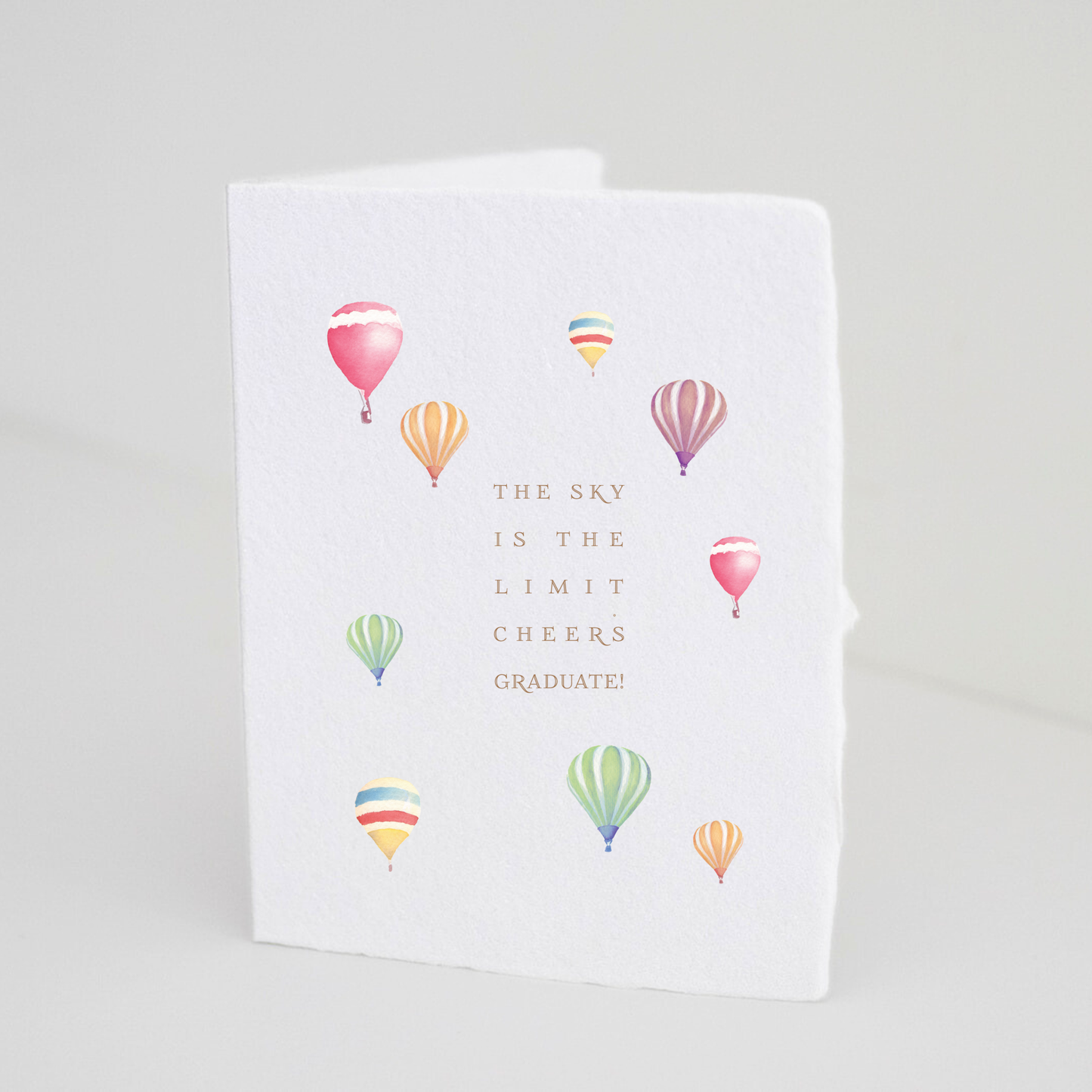 "Sky is the limit. Cheers Graduate" Graduation Card